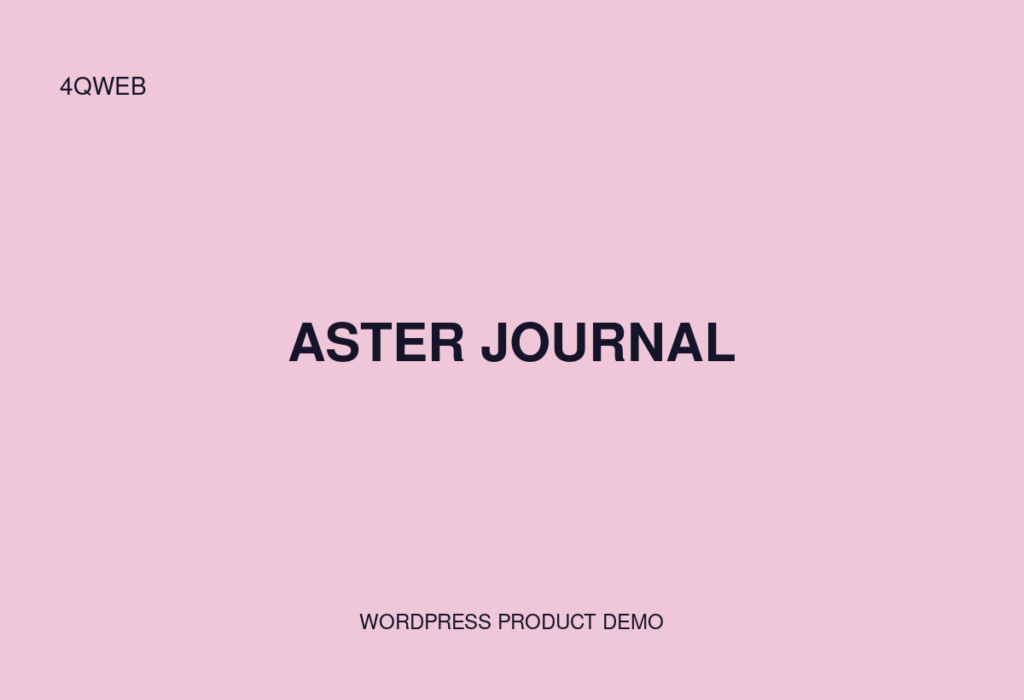 Aster Journal preview