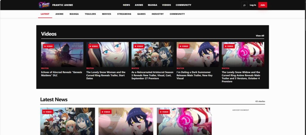Frantic Anime videos and latest news